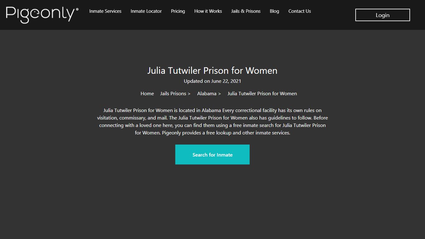 Julia Tutwiler Prison for Women Inmate Search | Alabama